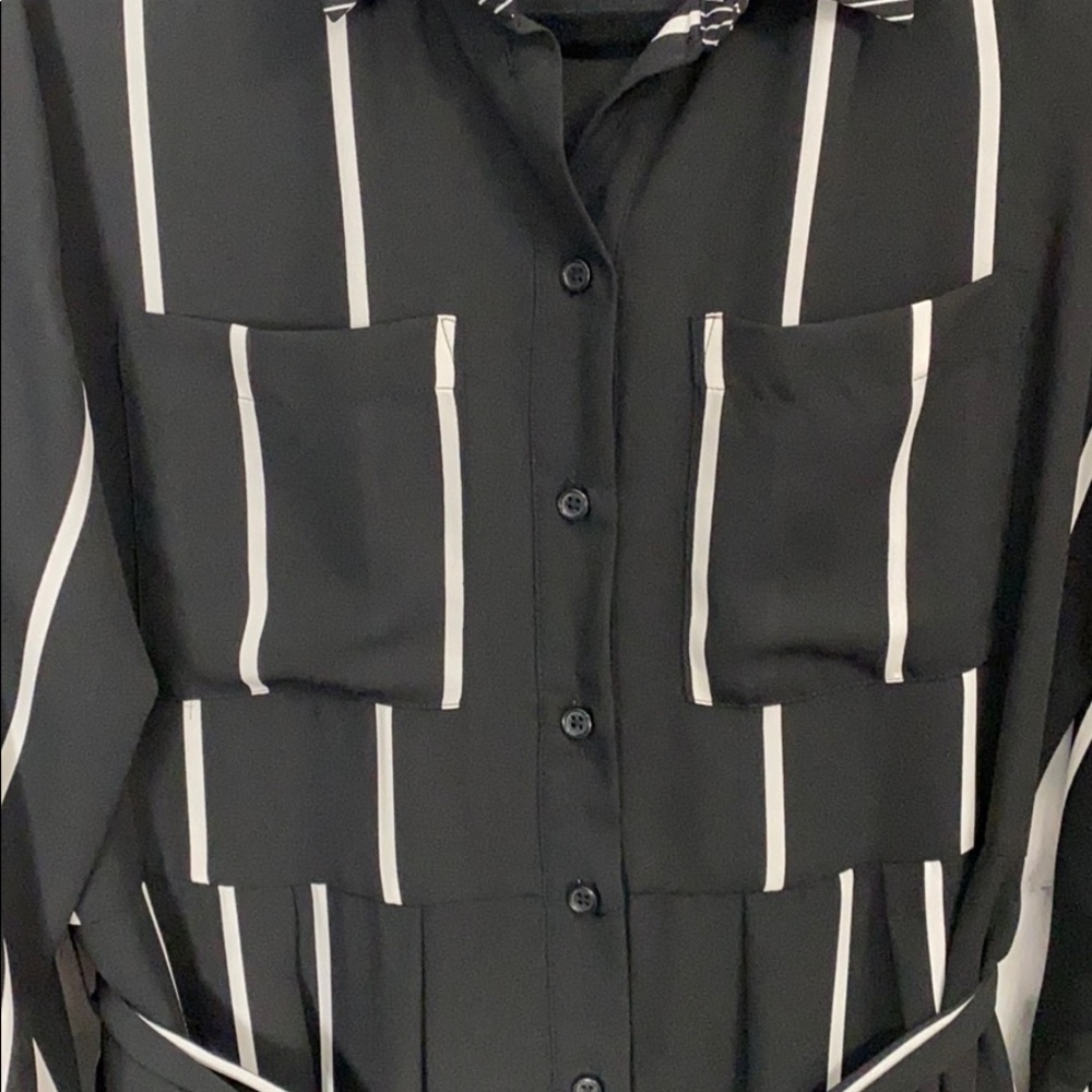Black Striped Dress - Picture 6 of 6